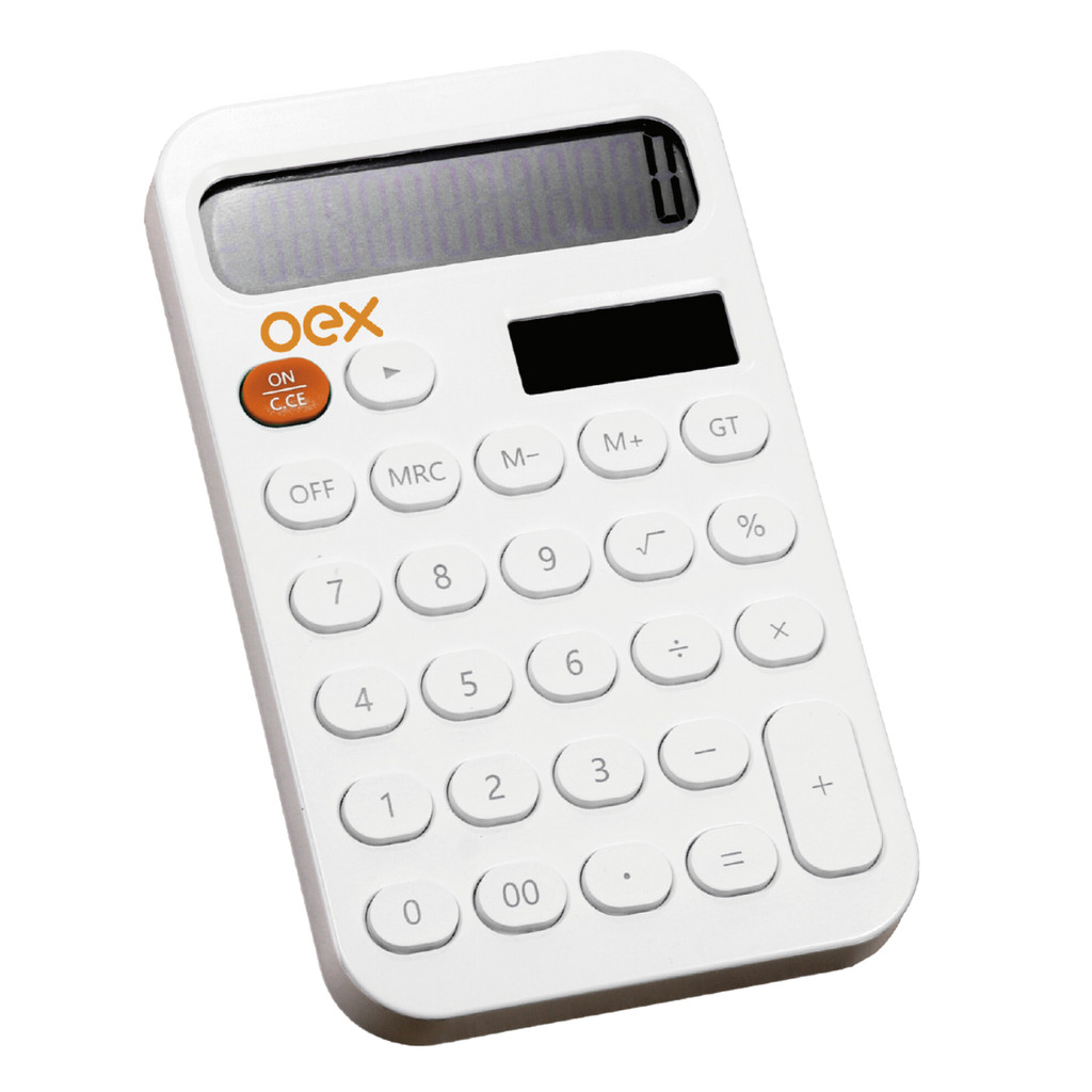 Calculadora De Mesa Retrô Vintage CL240 12 Dígitos Energia Solar E Pilha Escritório Balcão