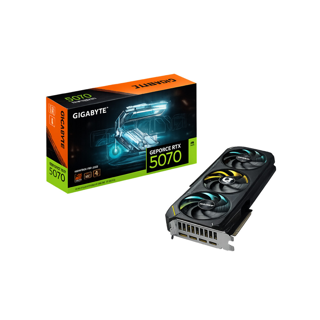 Placa de Vídeo Gigabyte GeForce RTX 5070 Gaming OC 12GB GDDR7 192 Bits - GV-N5070GAMING OC-12GD