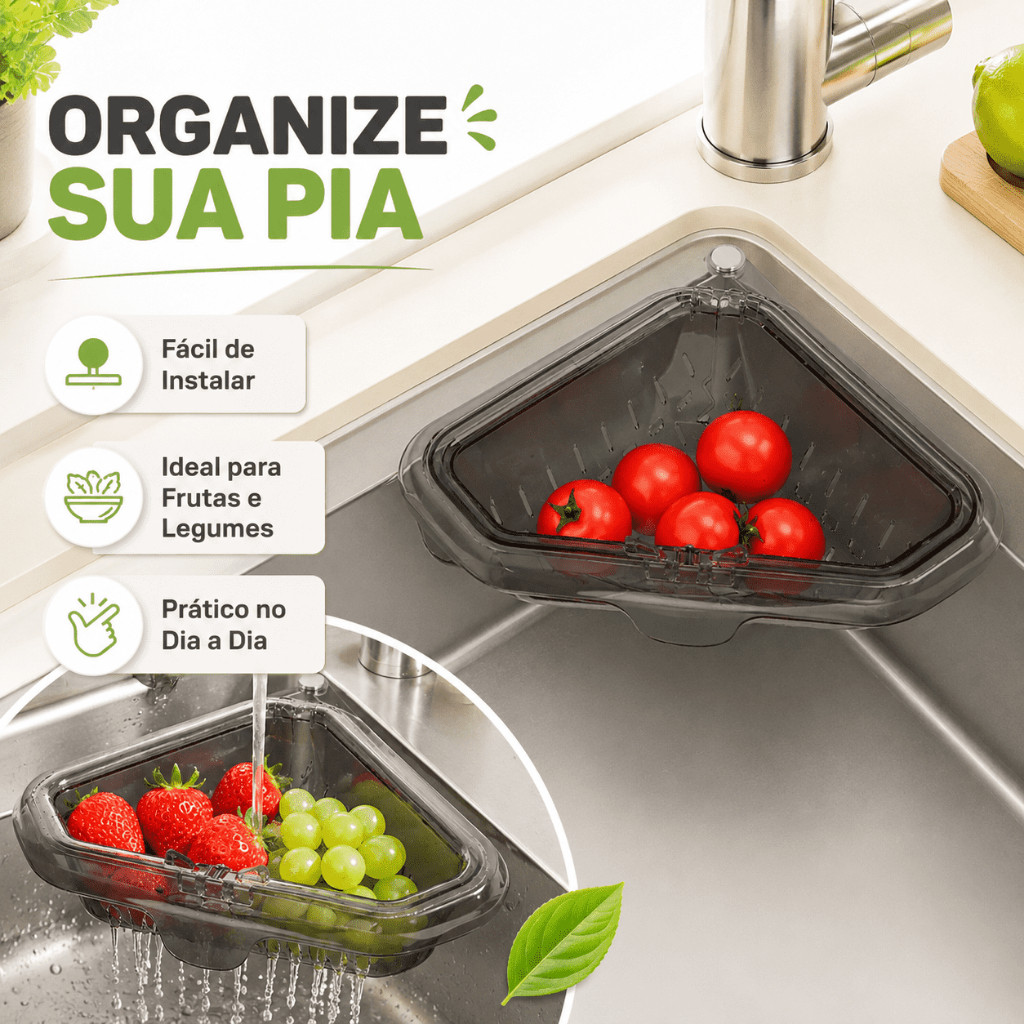 Cesta De Filtro Suspensa Para Pia, De Lixo De Cozinha Removível E Rapidamente , Multifuncional , Fácil De Limpar Vendido