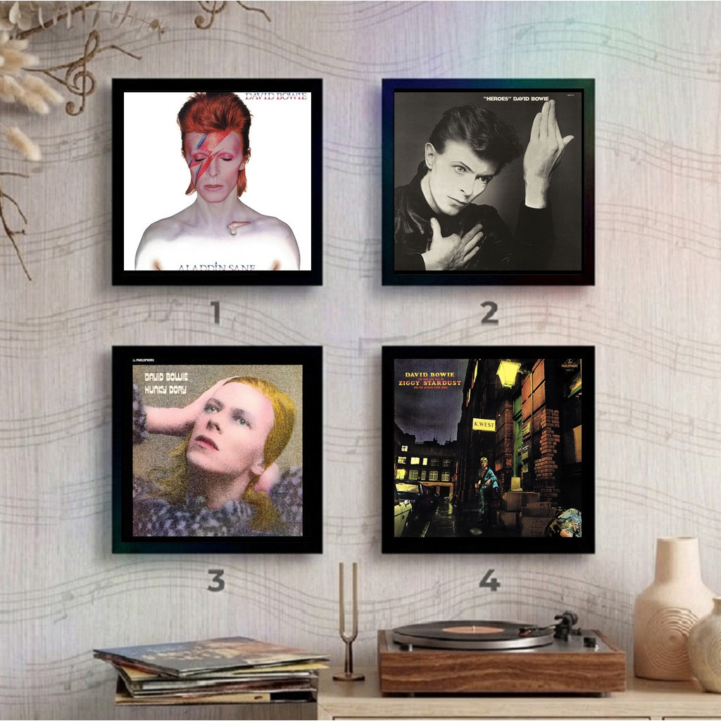 Quadro David Bowie Música Cult Capa de Álbum Decorativo