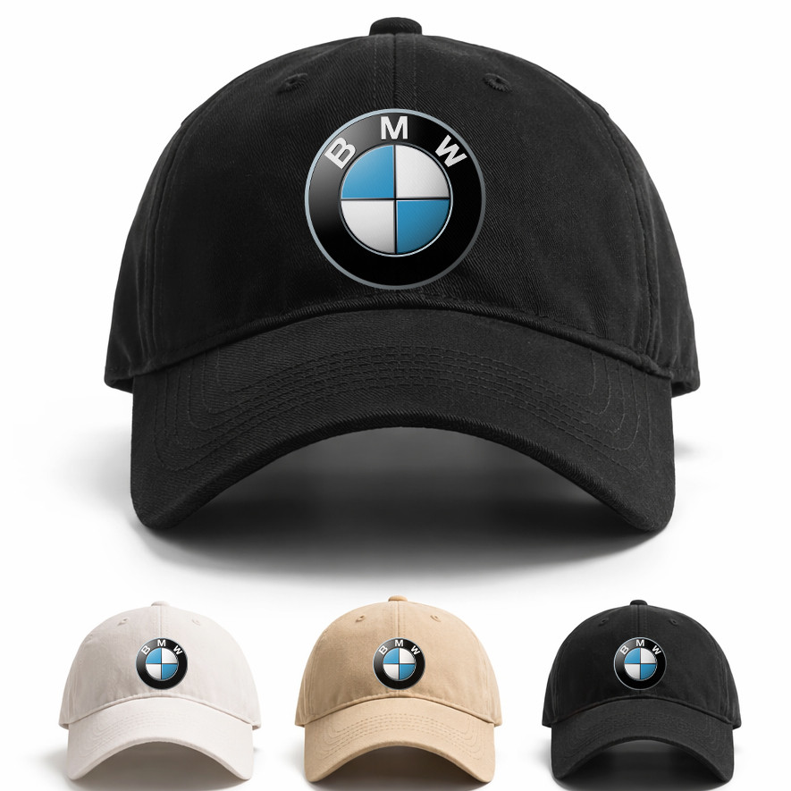 Boné Aba Curva BMW Logo M Power Car JDM Preto Racing Culture Verao Estiloso Urbano Novo Streetwear Unissex Qualidade