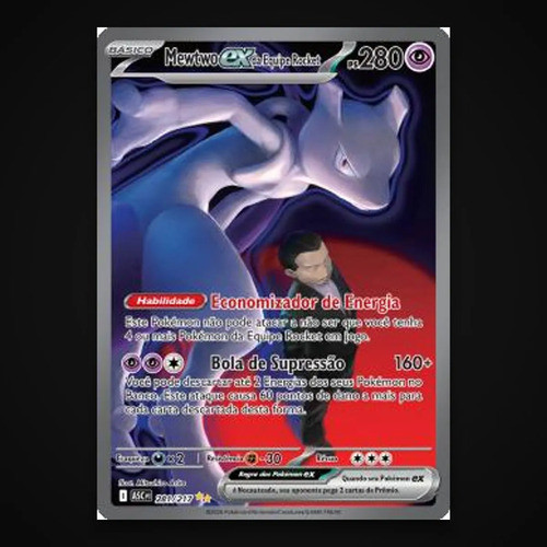 Mewtwo ex da Equipe Rocket 281/217 NM PT Pokémon Team Rocket's Mewtwo exASC