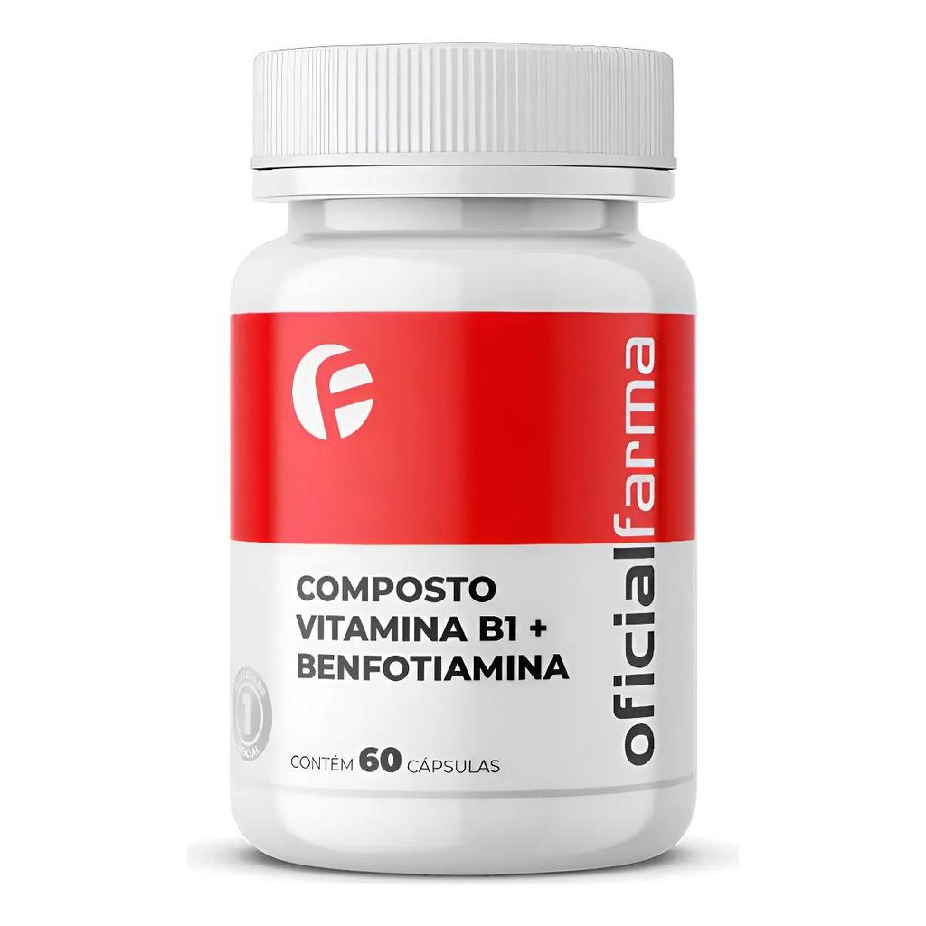 Oficial Farma Composto Vitamina B1 + Benfotiamina 60 Cápsula