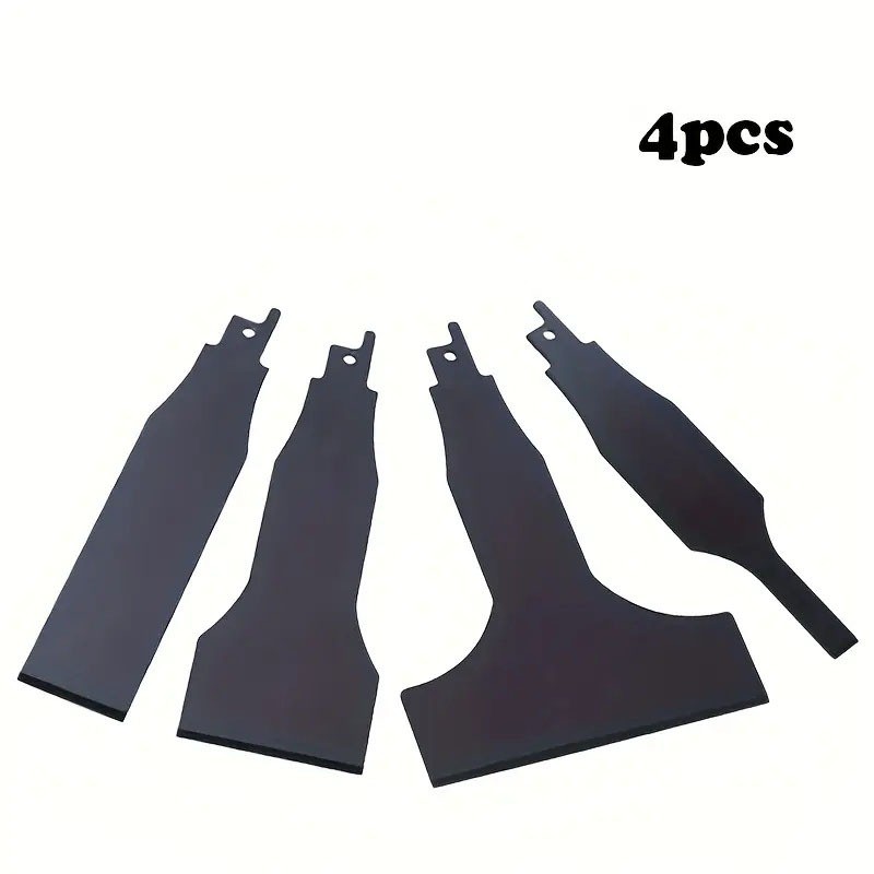 4 PCS Lâmina de serra sabre de aço carbono, raspador de parede para remoção de ferrugem de metal Vendido(s) - Variação: