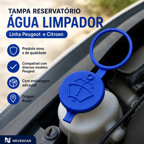 Tampa Reservatório Água Limpador Linha Peugeot E Citroen — imagem 2 de 2