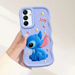 Capinha Stitch Para Samsung Galaxy A15 4G 5G Capa De Silicone Macia Estilo Simples Macaron Case 0412