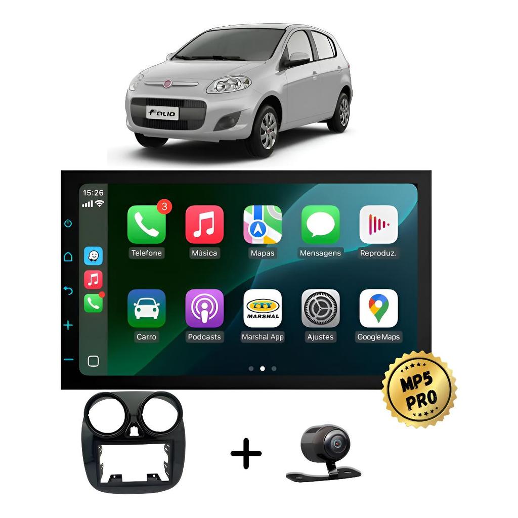 Kit Multimidia Mp5 Pro+ 7' Novo Palio 2012 2013 2014 2015 2016 2017