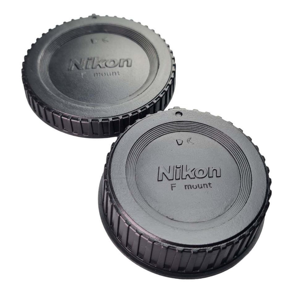 Tampa Do Corpo Nikon E Traseira Da Lente Baioneta