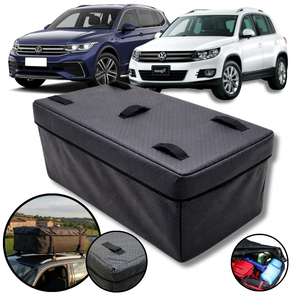 Bolsa Maleiro Teto 180L Bagageiro Impermeável VW Tiguan
