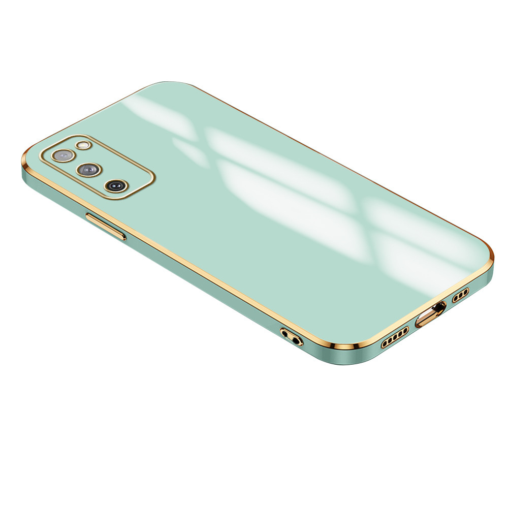 Capa Para Samsung Galaxy S20 FE 5G Case Borda Dourada Anti-Impacto Capinha De Celular DD 1000