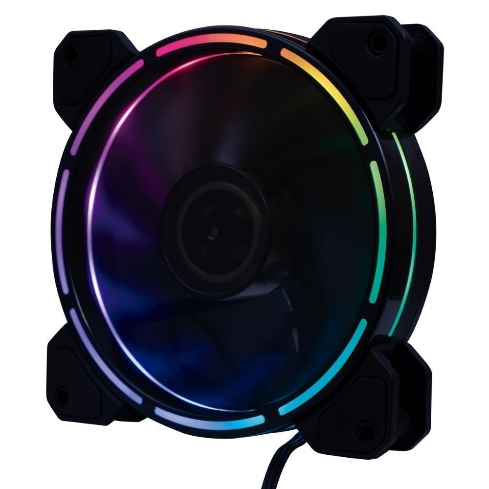 Cooler Fan Ventoinha 120mm Oex Gamer F40 Led Rainbow 1200 RPM Silencioso Para Gabinete