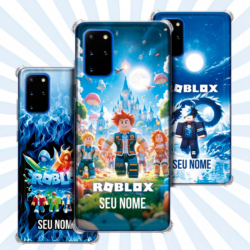 Capa Capinha - Samsung Galaxy S20 Plus - Jogo Roblox Gamer Avatar Skin Personalizada Nome