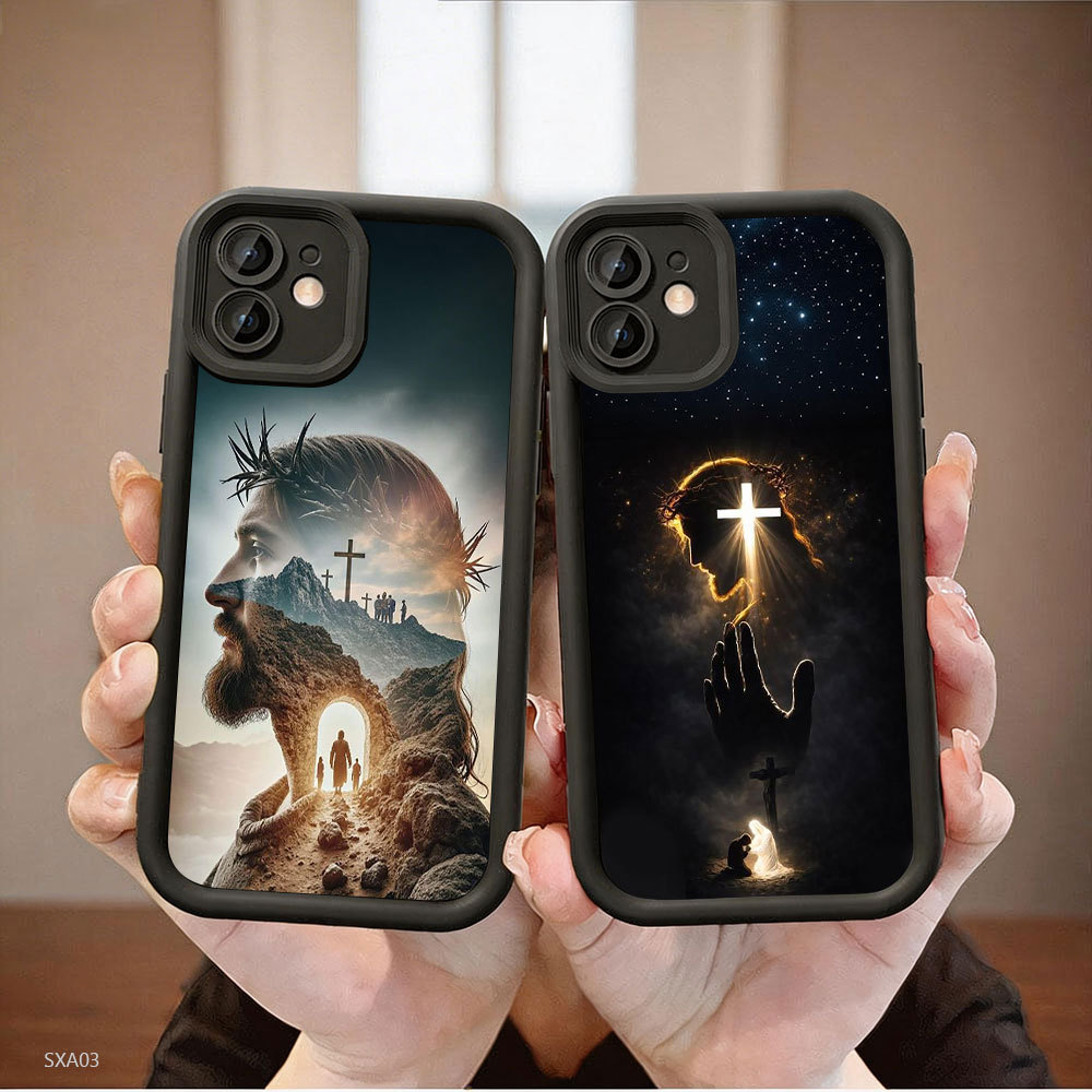 Capinha Jesus Para Samsung A16 A15 A14 A13 A12 A11 A07 A06 A05 A04 A03 A10 A10S 4G 5G Macia Silicone Proteção Case DD028
