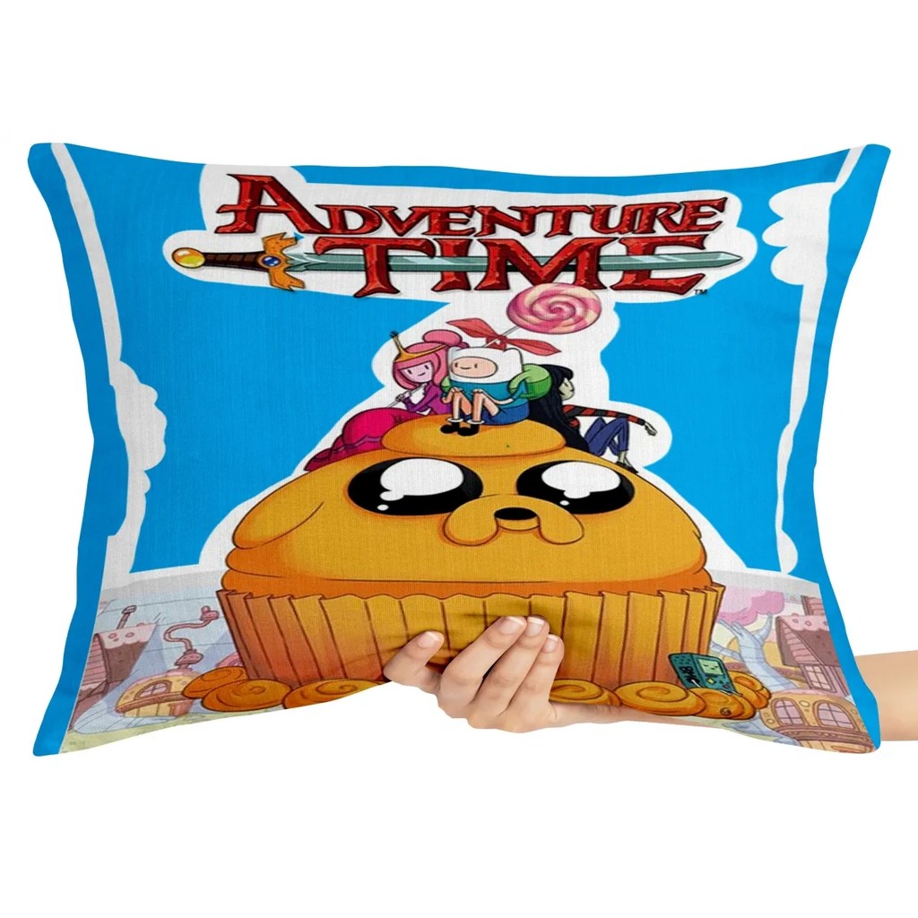 Capa Premium para Travesseiro ou Almofada hora da aventura jake doce finn
