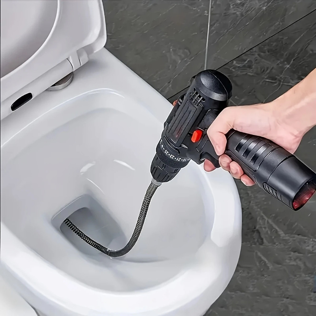 Desentupidor Limpador para Pias Ralos Canos Com Mola flexivél Adaptador para Furadeira 1 Metros Dragagem Do Esgoto  Vari