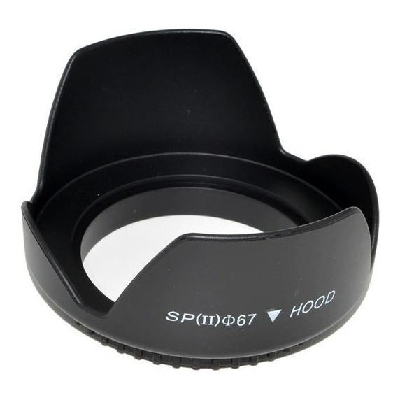 Parasol Para Lentes 67mm Tulipa Com Rosca Can 18-135mm