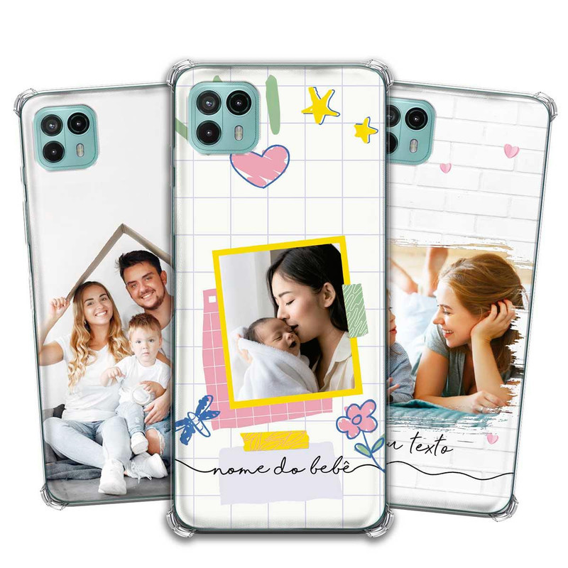 Capa Capinha - Motorola Moto G50 5G - Com Sua Foto Personalizada Anti-Impacto