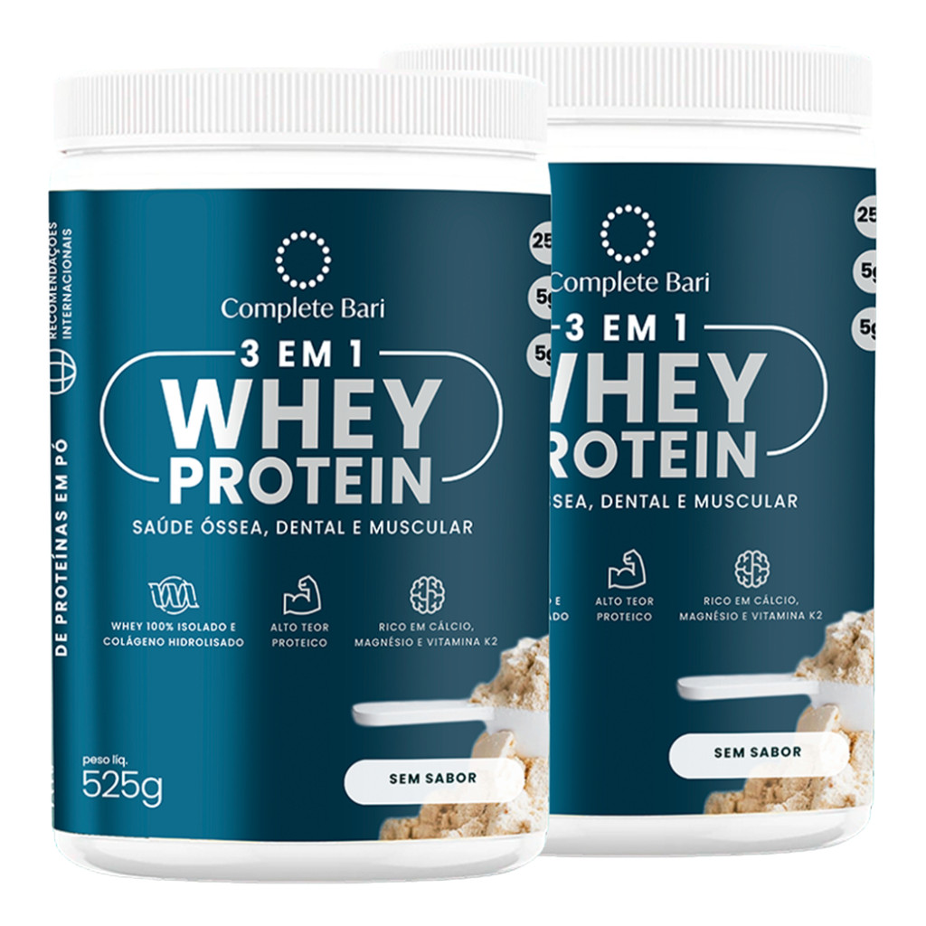 Kit 2 Whey Protein Isolado Bariátrica Complete Bari Peptan
