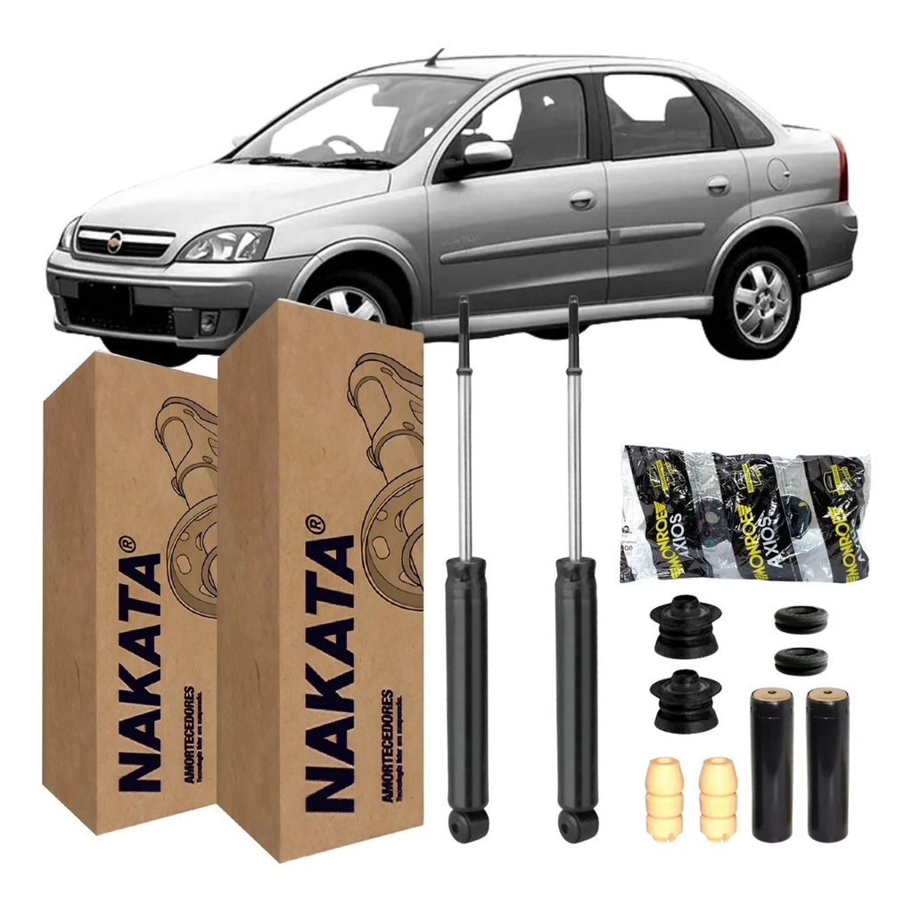 Par Amortecedor Traseiro Nakata Celta Sedan Corsa Classic