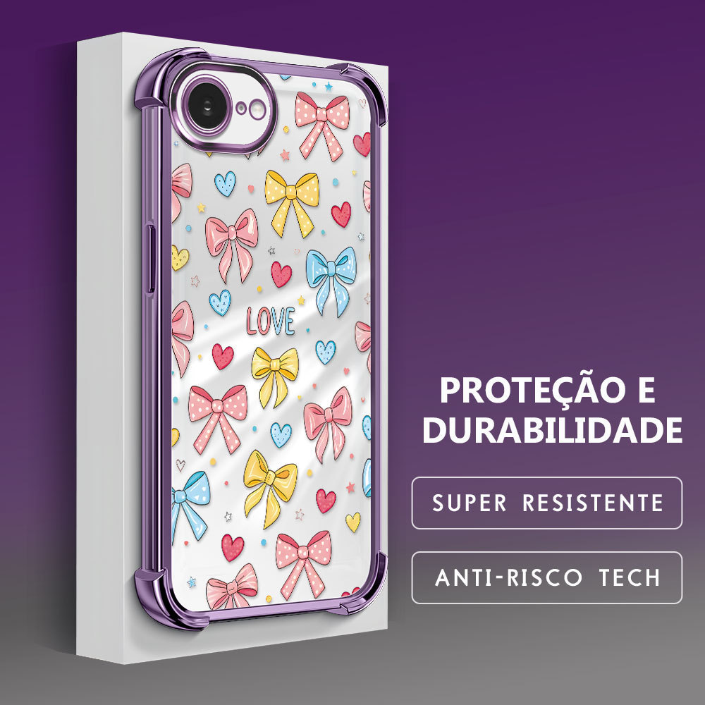 Capinha Capa Anti Impacto Transparente Luxo Para iPhone 17E 16E Case De Celular SJ 0791