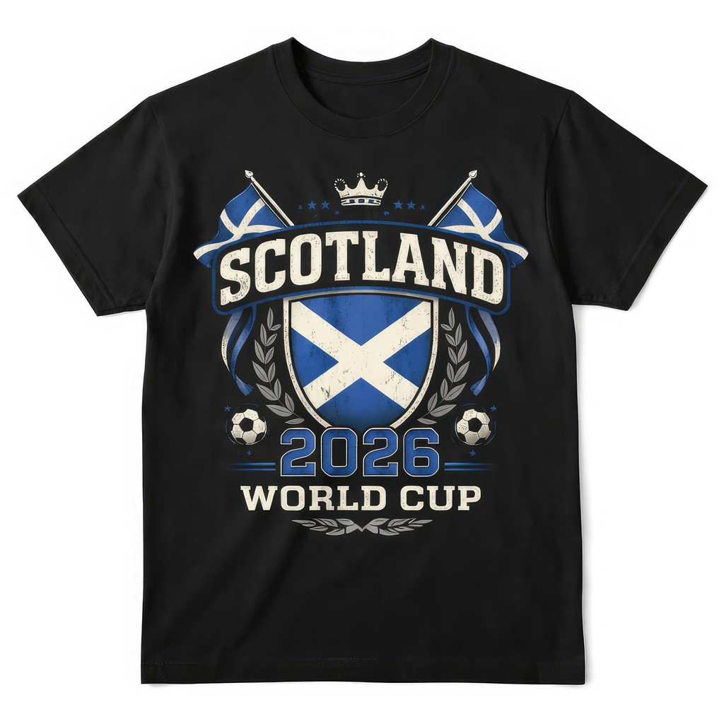 Escócia Copa Do Mundo 2026 Fã De Futebol Camiseta Gráfica Escocês