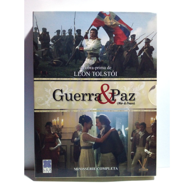 Box Dvd Dvd Guerra E Paz - Minissérie - 4 Dvds - Versátil