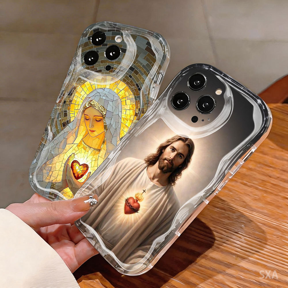 Capinha Para Samsung Galaxy A16 A15 A14 A13 A12 A11 A10 A06 A05 A03 A04E Silicone com Nossa Senhora Capa FD029