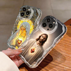 Capinha Para Samsung Galaxy A16 A15 A14 A13 A12 A11 A10 A06 A05 A03 A04E Silicone com Nossa Senhora Capa FD029