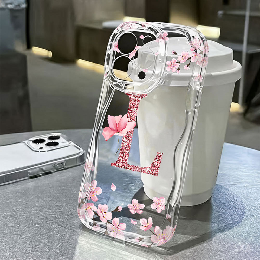 Capinha Para Samsung Galaxy A16 A15 A14 A13 A12 A11 A10 A06 A05 A03 A04E Silicone com letra L Capa FL030