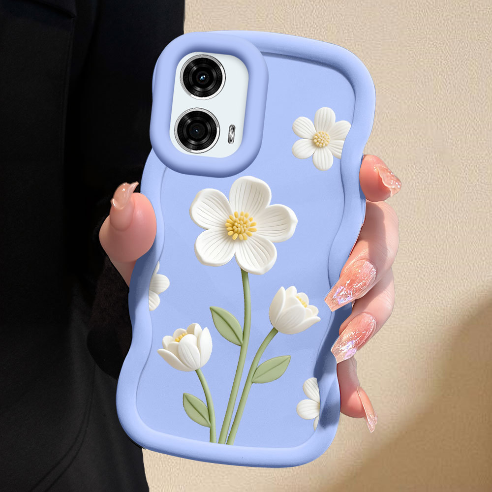 Capinha Para Motorola Moto G24 G04 G04S E14 Capa Case De Flor Estilo Feminina KL