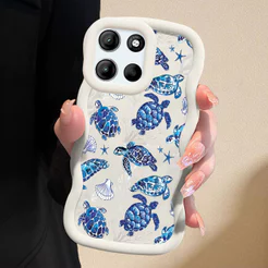 Capinha Fofo Para Motorola Moto G15 G17 Capa De Silicone Macia Estilo Simples Macaron Case 0471