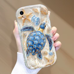 Capinha Para iPhone XR Kawaii Silicone Tartaruga Marinha Capa Case NYW3395