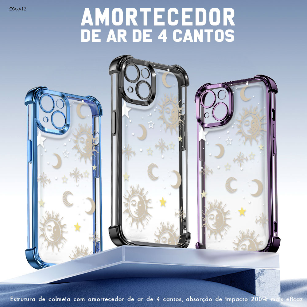 Capa Para Samsung Galaxy A17 A16 A15 A14 A13 A12 4G 5G Capinha Transparente Protetora De Celular FS1018