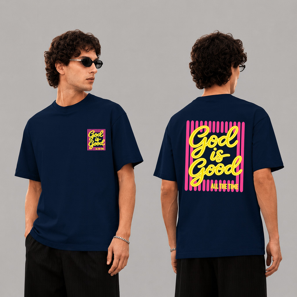 GOD IS GOOD CRISTA GOSPEL EVANGELICA - CAMISETA 100% ALGODÃO COM ESTAMPA EXCLUSIVA - MASCULINA