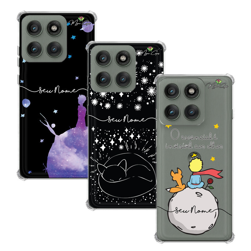 Capa Capinha - Motorola Moto Edge 60 - Pequeno Principe Personalizada com Nome
