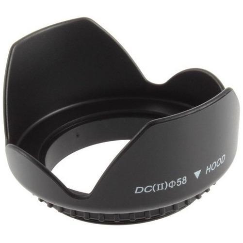 Para-sol Lente 18-55mm Canon Ø58mm Parasol Tulipa