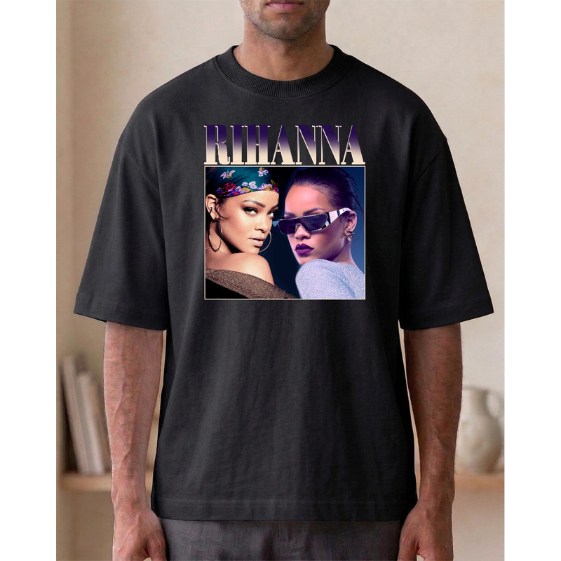Camiseta Estampada Personalizada Rihanna Oversized Streetwear