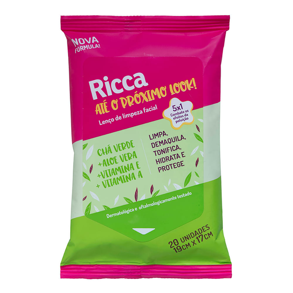 Kit com 2 Lenços de Limpeza Facial Ricca