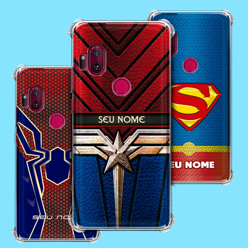 Capa Capinha - Motorola Moto One Hyper - Super Heróis Multiverso HQ Personalizada com Nome
