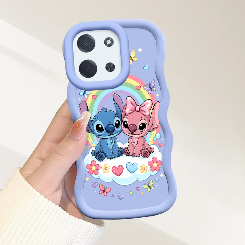Capinha Fofo Para Xiaomi Poco C85 4G Capa De Silicone Macia Estilo Simples Macaron Case 0041