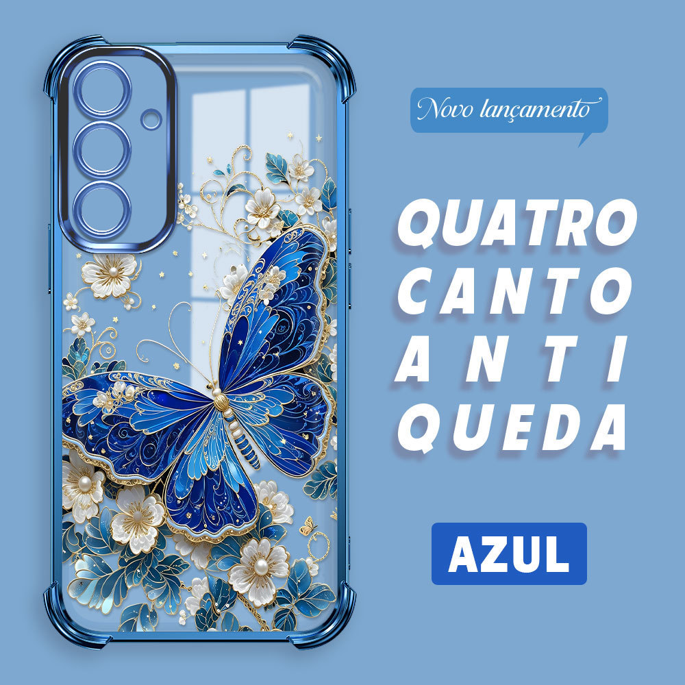 Capinha Anti-Queda Transparente Para Samsung Galaxy M55 5G Capa De Celular Macia