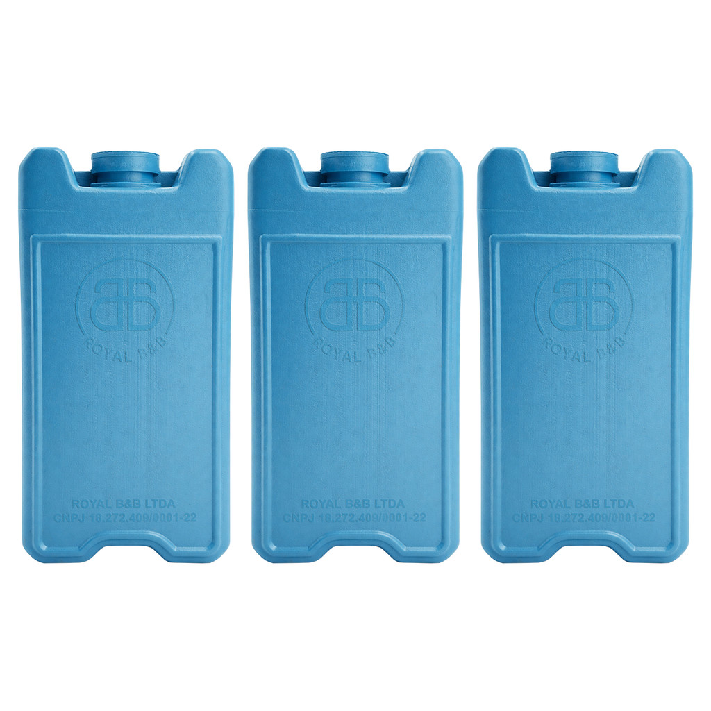 Kit 3 Gelo Placa Gel Artificial 200ml Bolsa Térmica Reutilizável Cooler Viagem Praia Camping