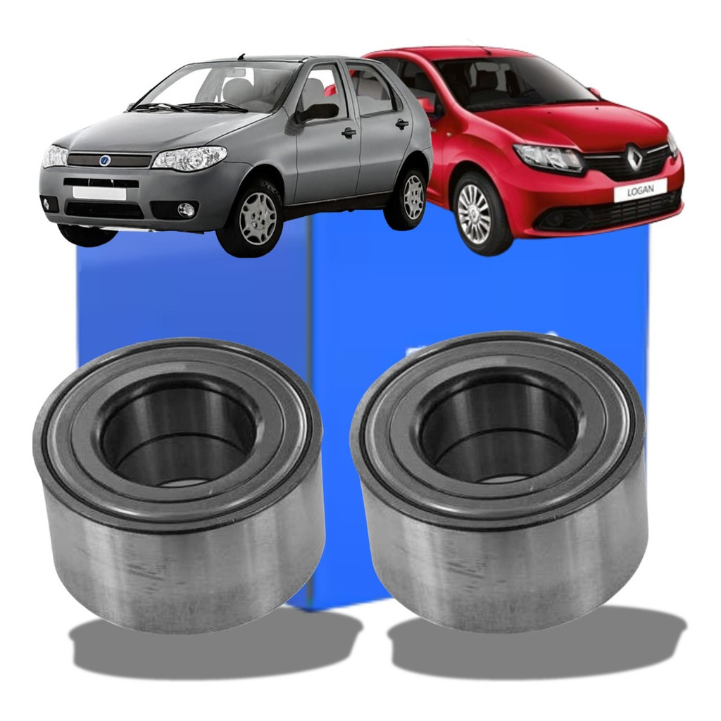 Par Rolamento Roda Dianteiro Kangoo Logan Sandero Megane