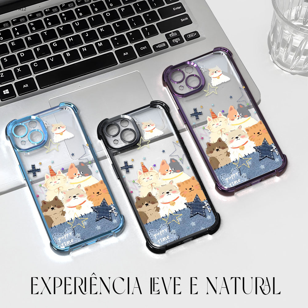 Capa Para Samsung Galaxy A17 A16 A15 A14 A13 A12 4G 5G Capinha Transparente Protetora De Celular FS1046