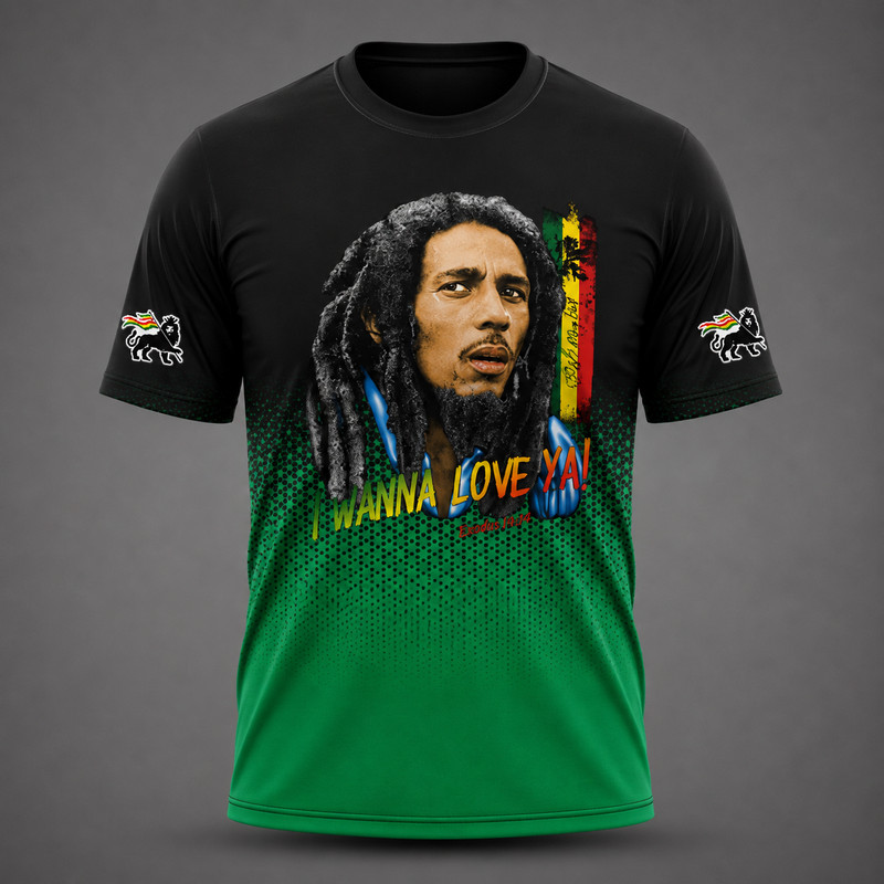 Camiseta Personalizada Bob Marley Reggae Dri Fit UV50 05