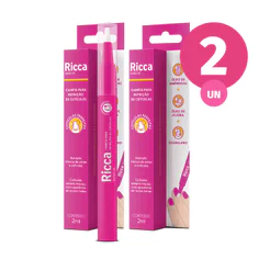 Kit 2x Caneta Nutrição de Cutículas 2ml Ricca| Com Óleos Naturais e Vitaminas | Hidratação e Nutrição