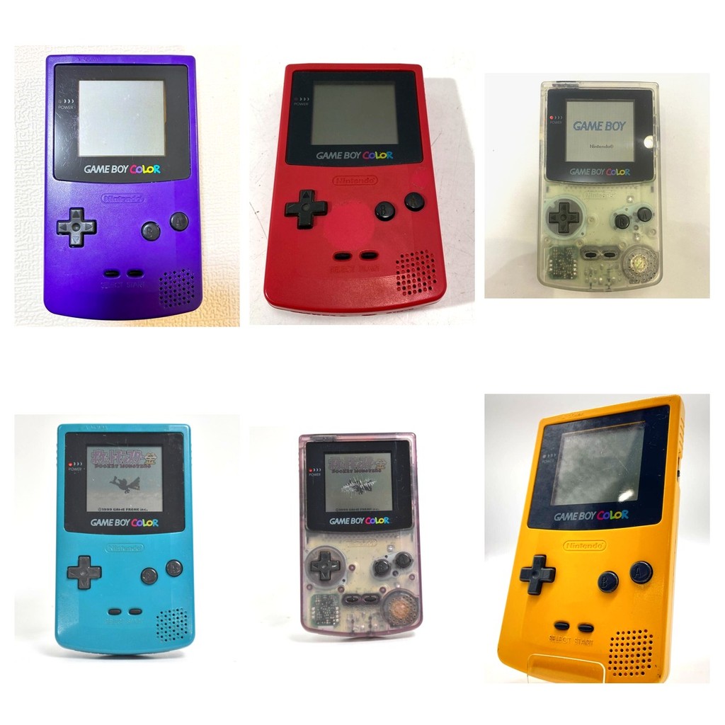 Nintendo Game Boy Color GBC Console CGB-001 Genuine Tested Red/Yellow/Blue/Purple/Clear/Clear Purple CGB001