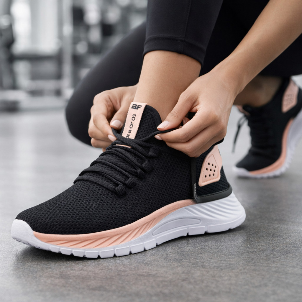 Tênis Feminino Academia Leve Para Treinar Caminhada BF Shoes
