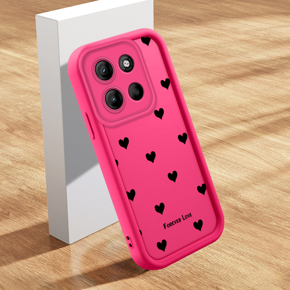 Capa De Celular Anti Choque Para Motorola Moto G15 Capinha Macia Silicone Coração TY 2360