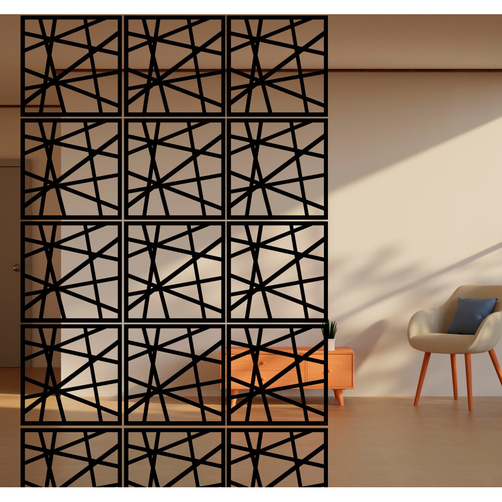 Conjunto de 48 Painéis MDF - Estilo Único e Funcionalidade 50x50cm em Cada Canto Qualidade Superior